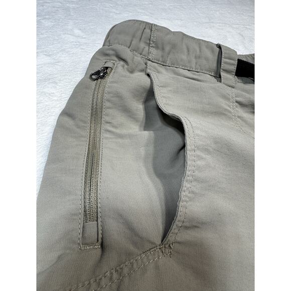 The North Face Pants Mens XL Khaki Tan Convertible Zip Off Belted Hiking 34-36” - Picture 3 of 8